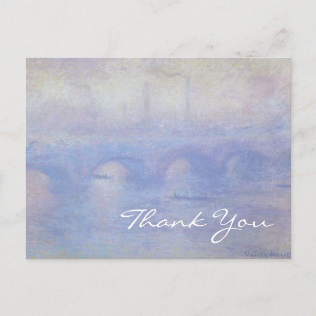 Monet's Waterloo Bridge Postcard (Front)