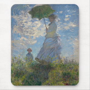 Monet's Woman with a parasol Mouse Mat