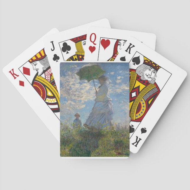 Monet's Woman with a parasol Playing Cards (Back)