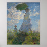 Monet's Woman with a parasol Poster<br><div class="desc">Claude Monet's masterpiece: Monet's Woman with a parasol</div>