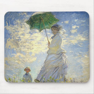 Monet's Woman with a Parasol (The Stroll / Walk) Mouse Mat