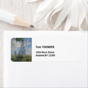 Monet's Woman with Parasol,Impressionist Landscape