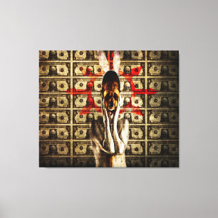 money 2013 canvas print