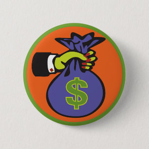 Money 6 Cm Round Badge
