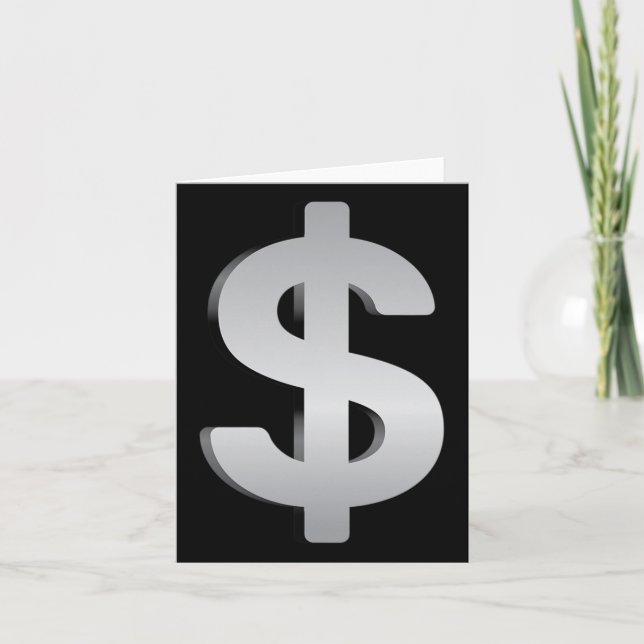 Money And Currency  Card (Front)