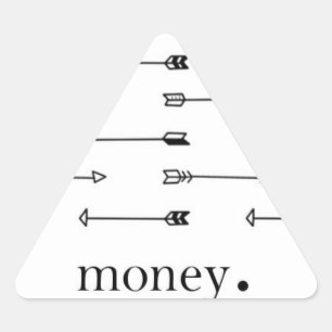 Money arrow print pattern arrows hipster quote triangle sticker