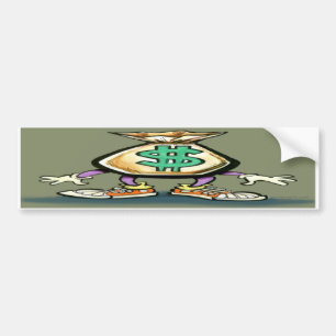 Money Bag Bumper Sticker