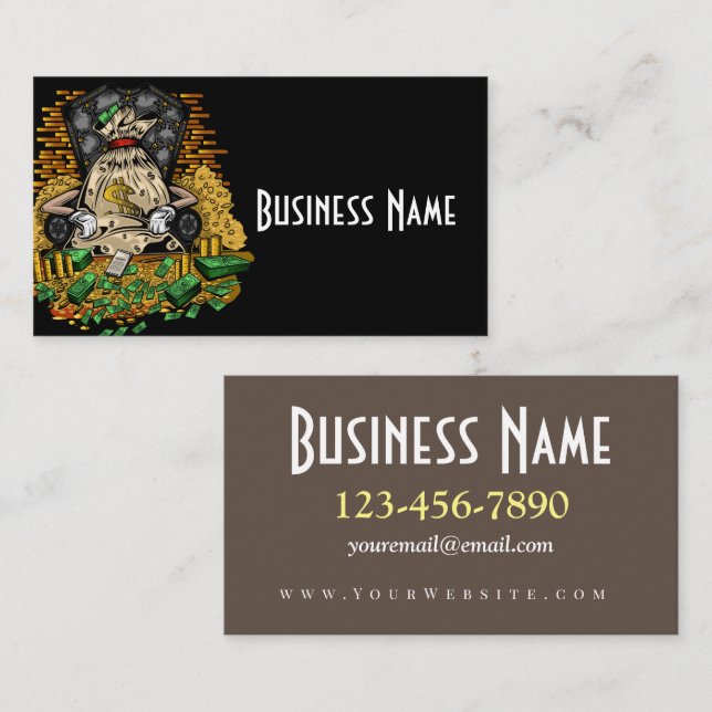 Money Bag Business Card (Front/Back)