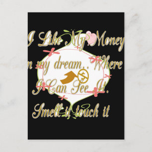 Money Bag Dream Design Postcard
