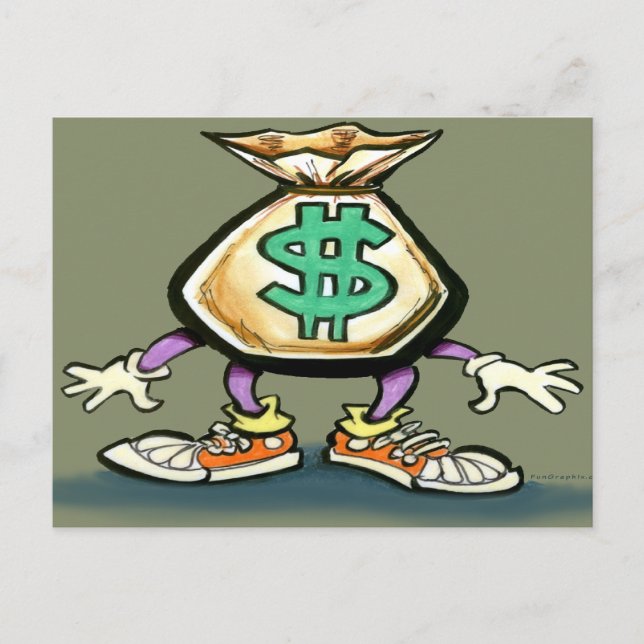 Money Bag Postcard (Front)