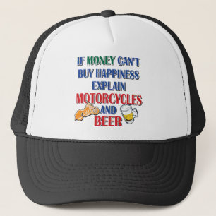 money---Beer-Motorcycle Trucker Hat