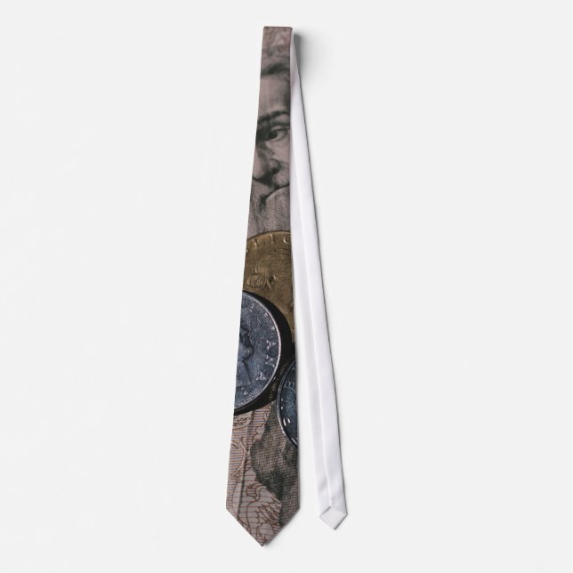 Money | Bills and Coins Tie (Front)
