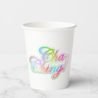 Money Blessing Typography Art Paper Cups