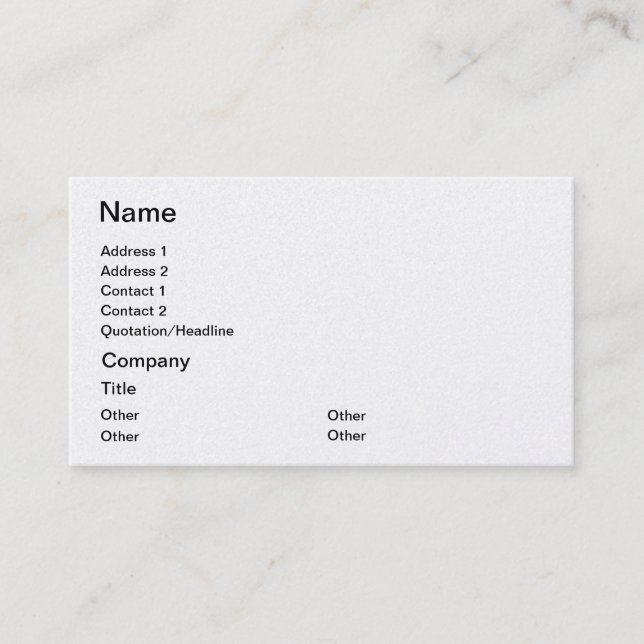 Money - business card (Front)