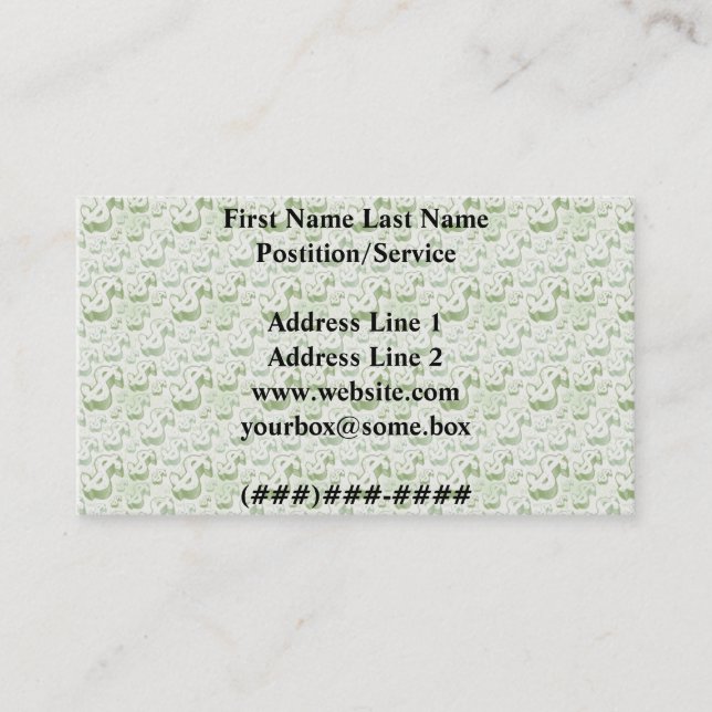 Money Business Card (Front)