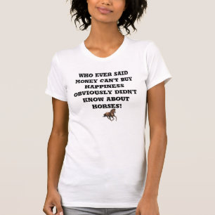 Money Can't Buy Happiness Ladies Casual Scoop T-Shirt