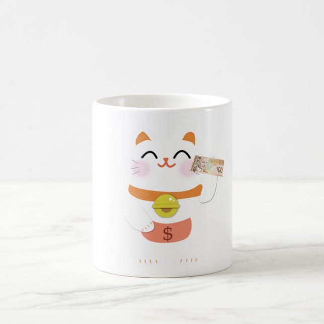 Money Cat Magic Mug (Center)