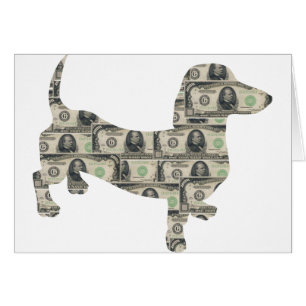 Money Dachshund Wall Street