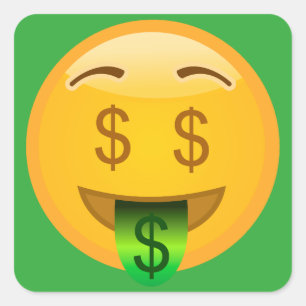 Money Emoji Square Sticker