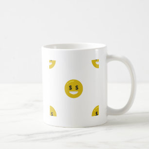 money eye emoji coffee mug