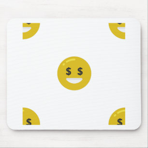 money eye emoji mouse mat