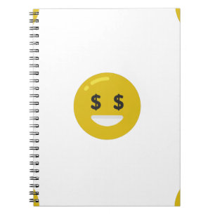 money eye emoji notebook