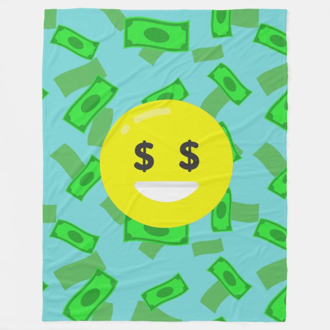 money eyed emoji blanket (Front)