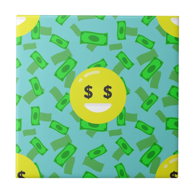 money eyed emoji tile (Front)