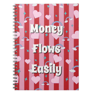 Money Flows Easily Money Affirmation Manifestation Notebook