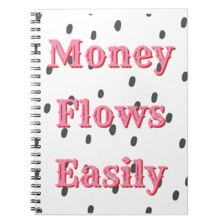 Money Flows Easily Money Affirmation Manifestation Notebook