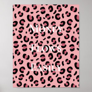 Money Flows Easily Money Affirmation Manifestation Poster