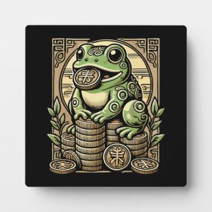 Money Frog, Lucky Toad, Jin Chan - Success Lucky Plaque