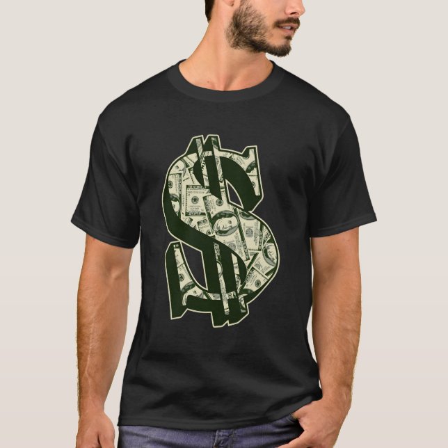 Money I Dollar Bill I United States Dollar I Dolla T-Shirt (Front)