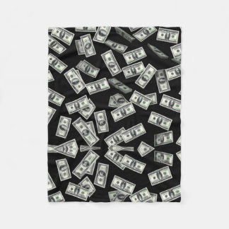 Money Maker Throw Pillow Fleece Blanket