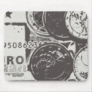 Money makes the world go round mouse mat