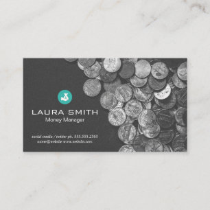 Money Manager   Accounting   Coins Business Card