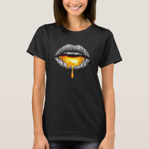 Money Money Roll Cash Bankroll Lips Stacks Racks T-Shirt