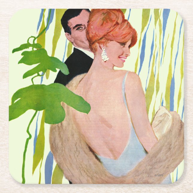 Money On Her Mind Square Paper Coaster (Front)