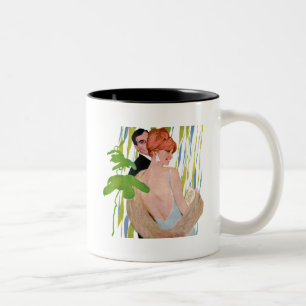 Money On Her Mind Two-Tone Coffee Mug