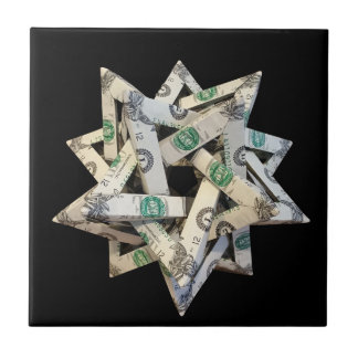 Money Origami Five Intersecting Tetrahedra Tile