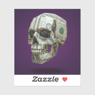 Money Origami Human Skull
