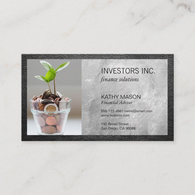 Money Plant | Financial Business Card (Front)