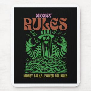 Money Rules: The Green Reaper of Wealth Mouse Mat