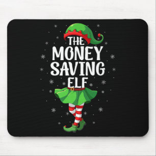 Money Saving Elf Christmas Girls Women Elf Squad X Mouse Mat