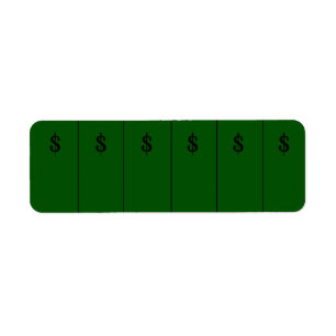 Money Sign on Green Extra small sticker TABs