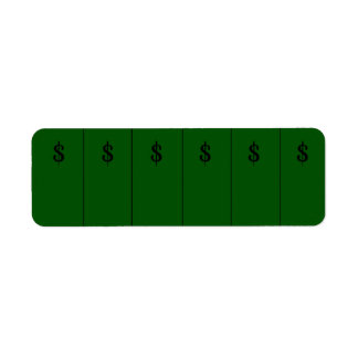 Money Sign on Green Extra small sticker TABs