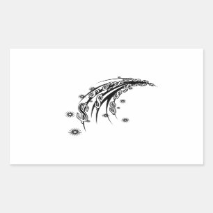 Money Stream Rectangle Sticker