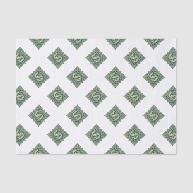 Money Symbol Ornament Tissue Paper (Front)