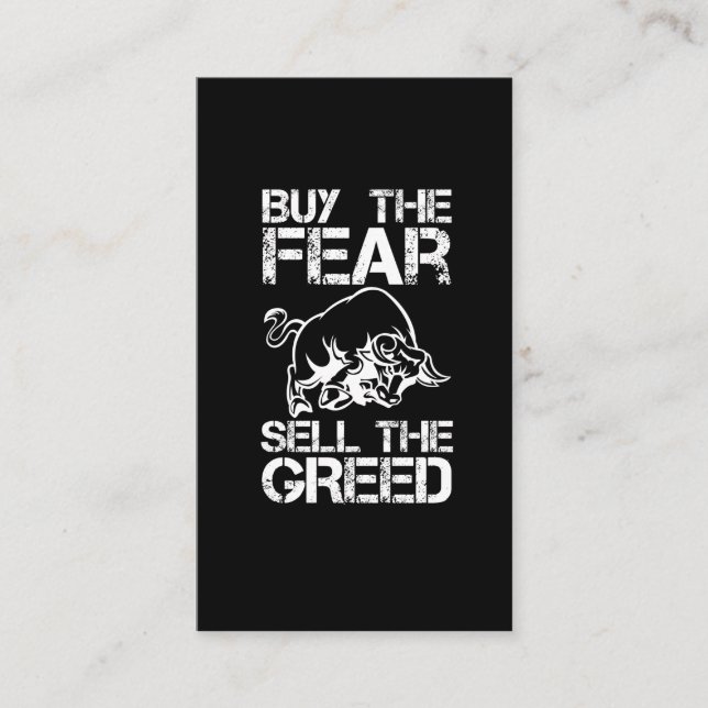 Money Trading Gift Stock Market Investor Trader Business Card (Front)