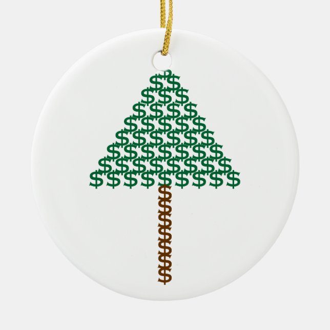 Money Tree Ceramic Tree Decoration (Front)